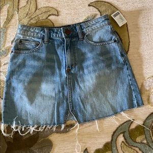 Denim mini skirt